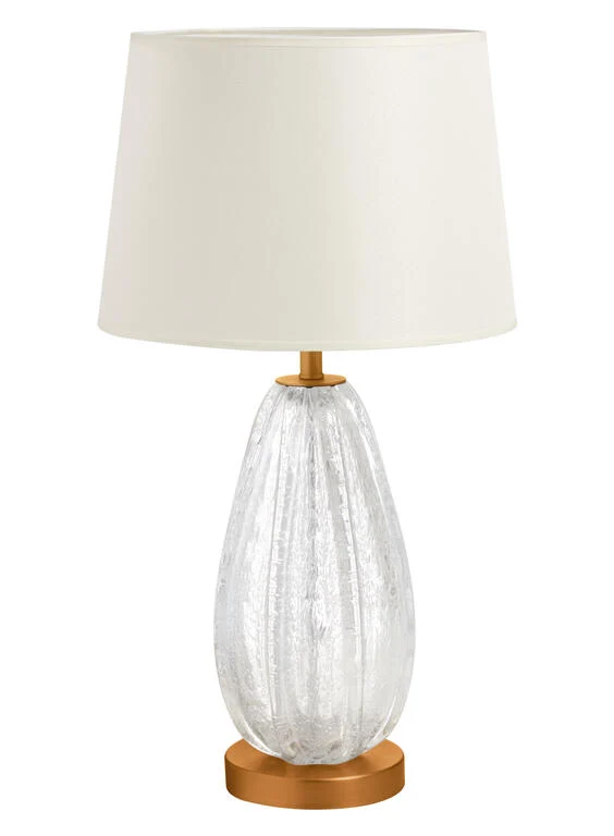 Lámpara de sobremesa MDC Buble rojizo crema 20W 580254504