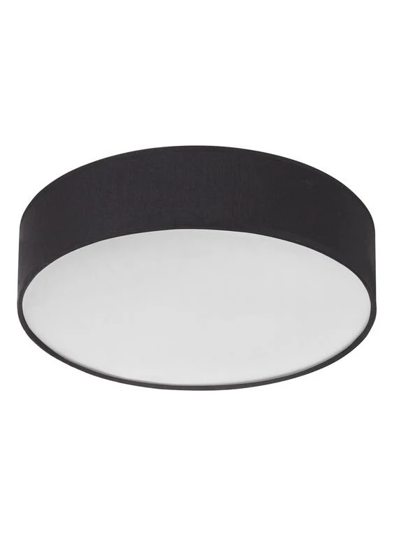 Plafón de techo MDC Olga negro 20W 579999101