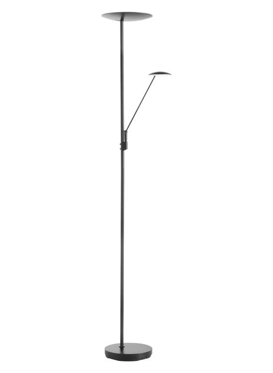 Lámpara de pie de salón MDC Daphne negro 2700K 33W 579919102