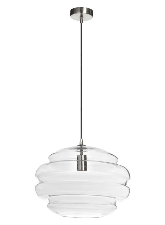 Lámpara colgante MDC Mel transparente cromo 20W 579903505