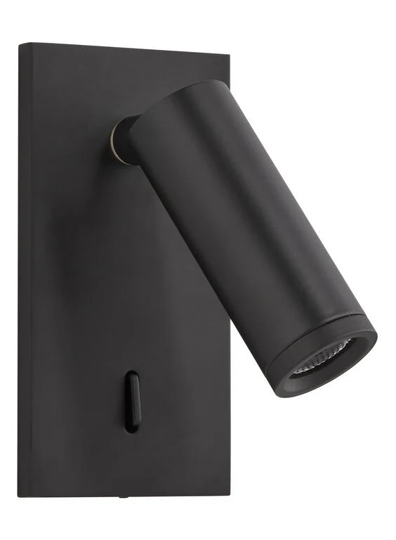 Aplique de pared MDC Asia negro 3000K 3W 578729102