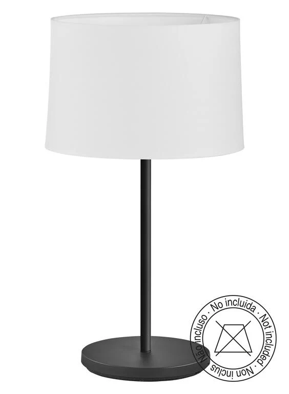 Lámpara de sobremesa MDC Roomer negro 20W 576839101