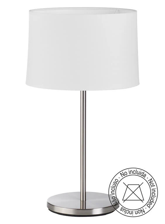 Lámpara de sobremesa MDC Roomer cromo 20W 576833501
