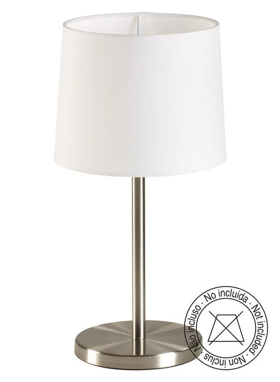 Lámpara de sobremesa MDC Roomer cromo 20W 576813516