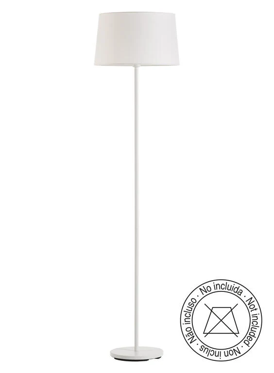 Lámpara de pie de salón MDC Roomer blanco 20W 576808121