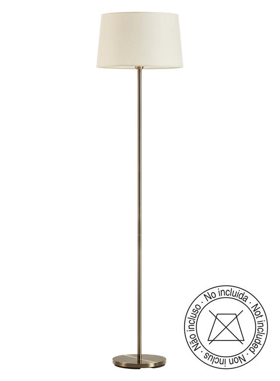 Lámpara de pie de salón MDC Roomer dorado 20W 576804421