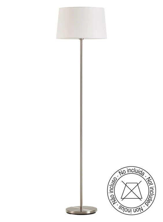 Lámpara de pie de salón MDC Roomer cromo 20W 576803521