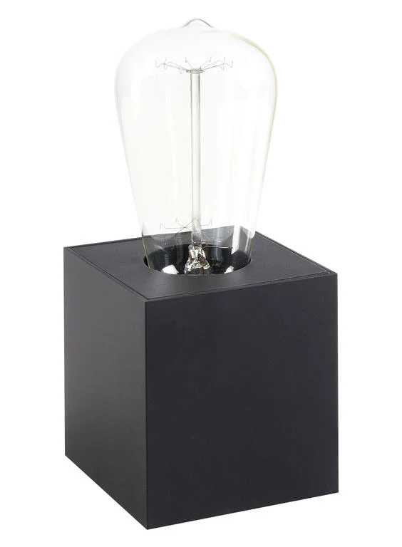 Lámpara de sobremesa MDC Cubik negro 20W 575349016