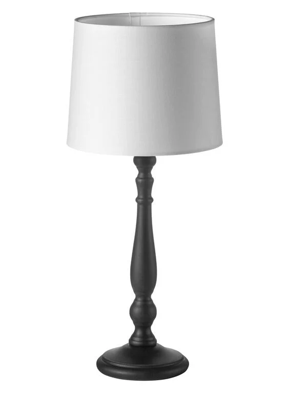 Lámpara de sobremesa MDC Loira negro 20W 482729804