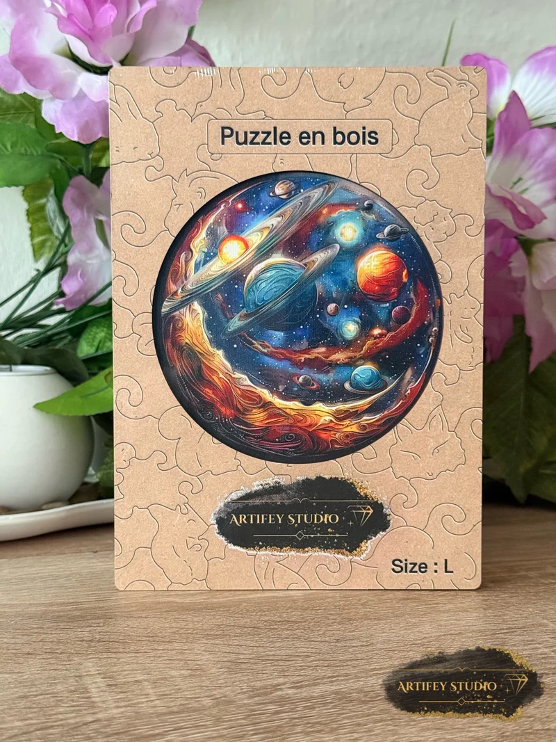 Holzpuzzle- Kosmos