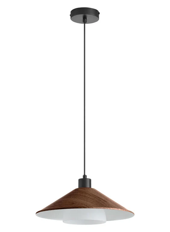 Lámpara colgante MDC Montana nogal 20W 578145601