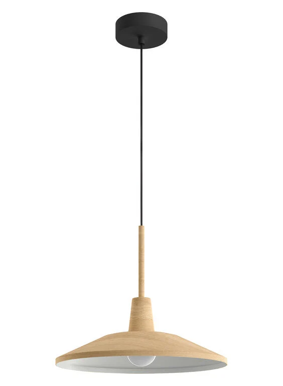Lámpara colgante MDC Denver madera natural 20W 578125501