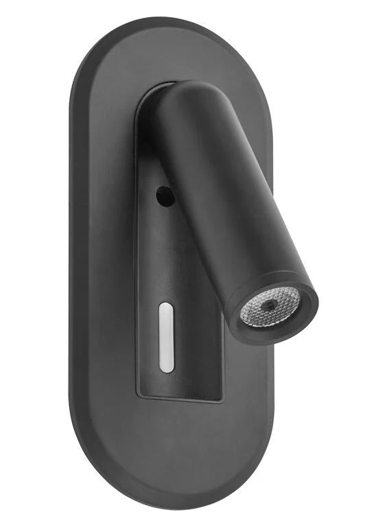Aplique de pared MDC Palace negro 3000K 3W 577059102