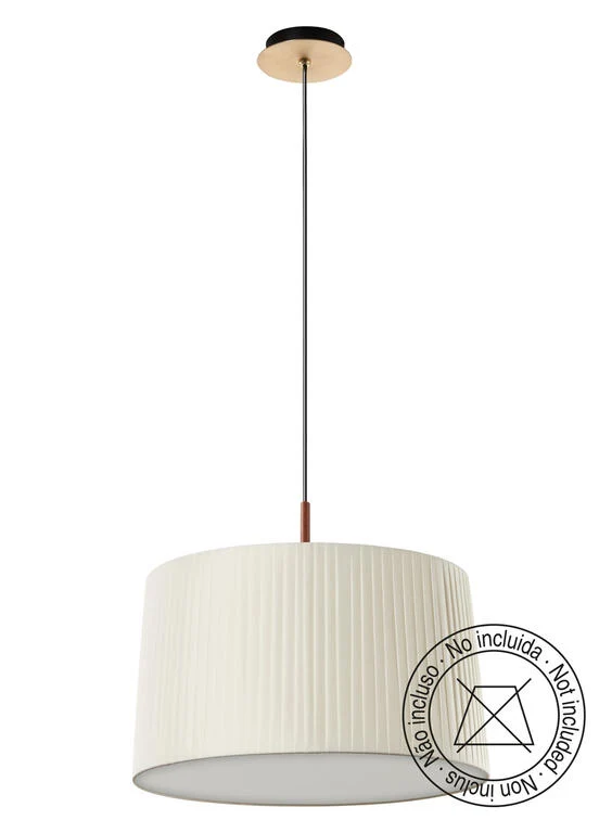 Lámpara colgante MDC Juliette latón nogal 20W 450236101