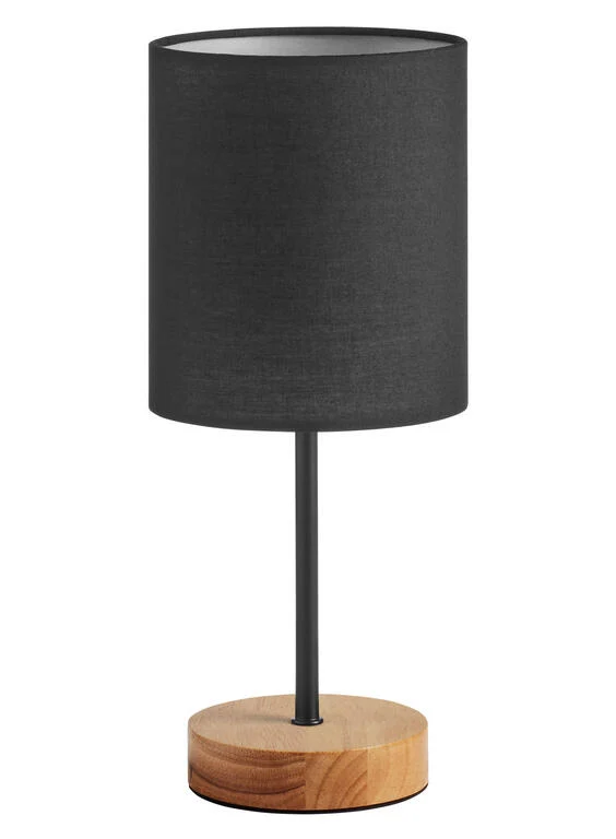 Lámpara de sobremesa MDC Set madera negro 9W 450109104