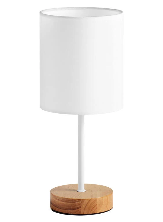 Lámpara de sobremesa MDC Set madera blanco 9W 450108104