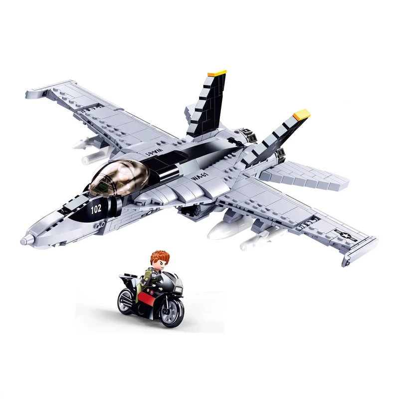 Sluban B0928 Model Kit FA18 Super Hornet Fighter Jet Plane RAAF Military