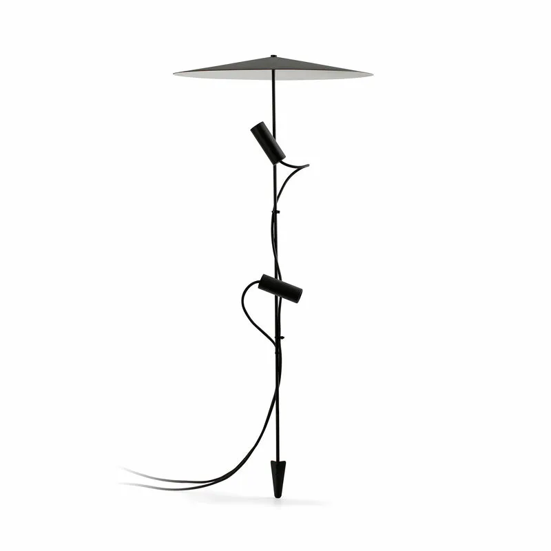 Estaca/Pincho de exterior Faro Clap LED blanco y negro 3000K IP65 38° 24V 6W 75709-233PDR