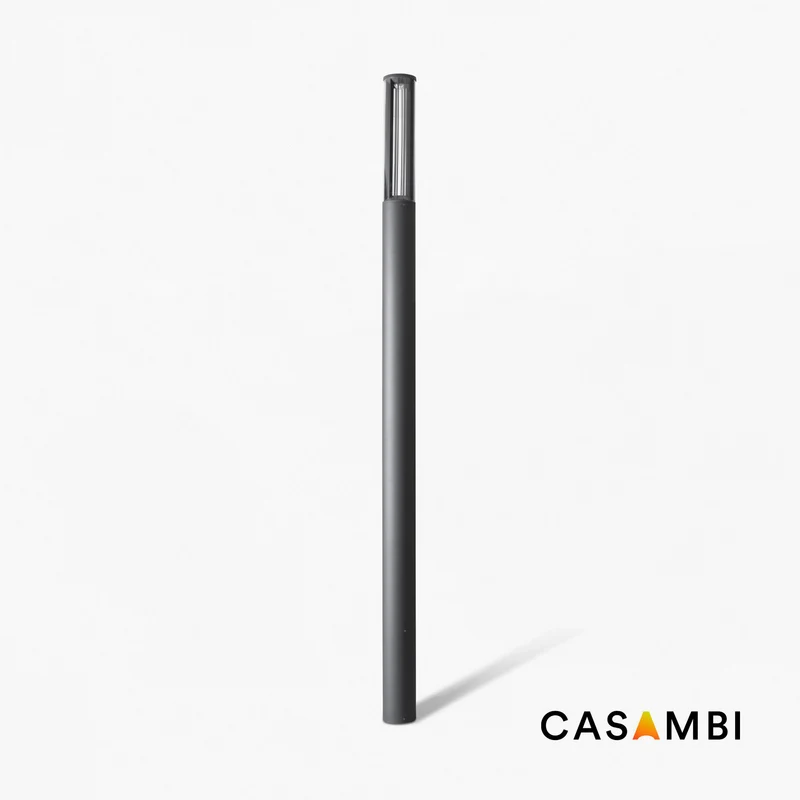 Farola de exterior Faro Screen 310cm LED gris oscuro 4000K IP65 180° CASAMBI regulable 751222C