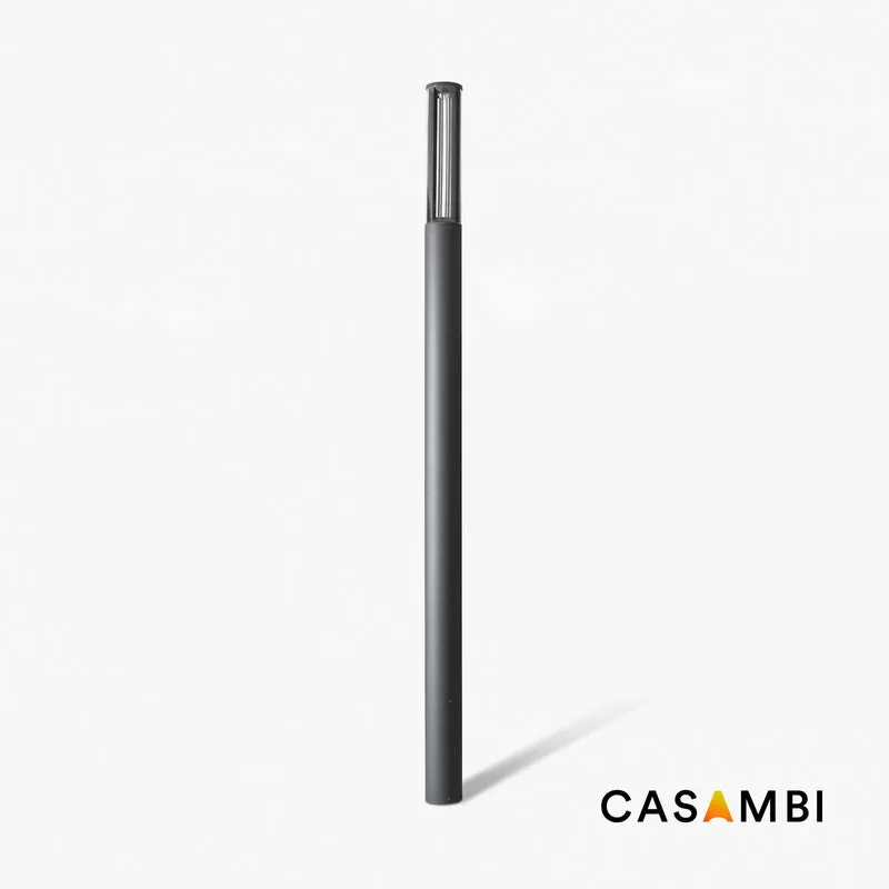 Farola de exterior Faro Screen 310cm LED gris oscuro 3000K IP65 180° CASAMBI regulable 751212C