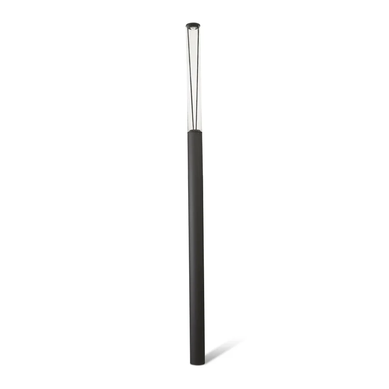 Farola de exterior Faro Rush 370cm LED gris oscuro 3000K IP65 180° 750312