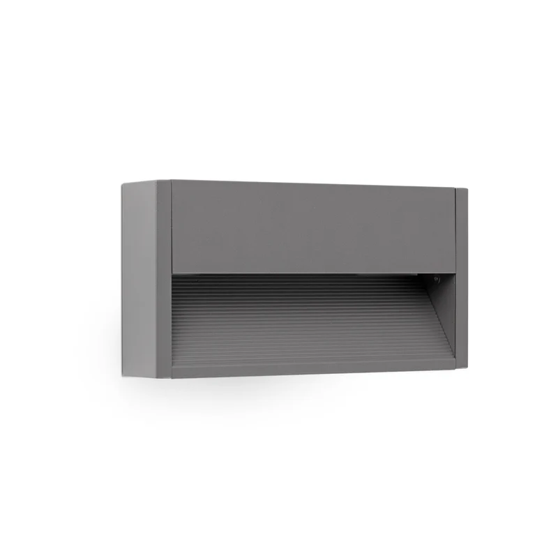 Aplique de exterior Faro Grada 13cm LED gris oscuro 3000K IP54 opal 25cm 70908