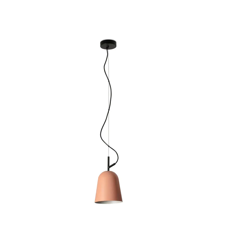 Lámpara de techo colgante Faro Studio E27 LED rosa mate 28280