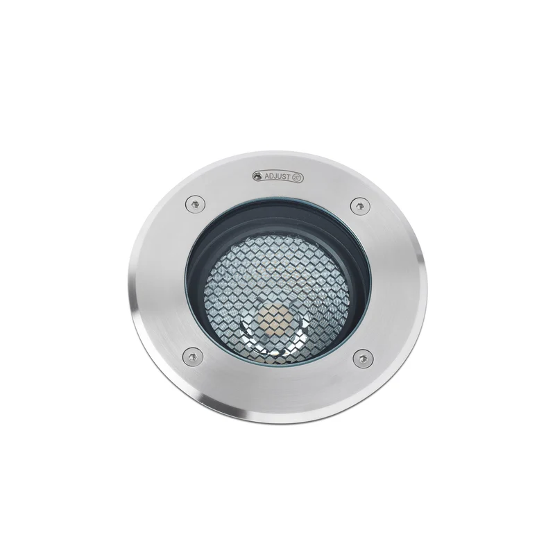Empotrable de suelo exterior Faro Geiser 14cm GU10 LED gris IP67 80 70310