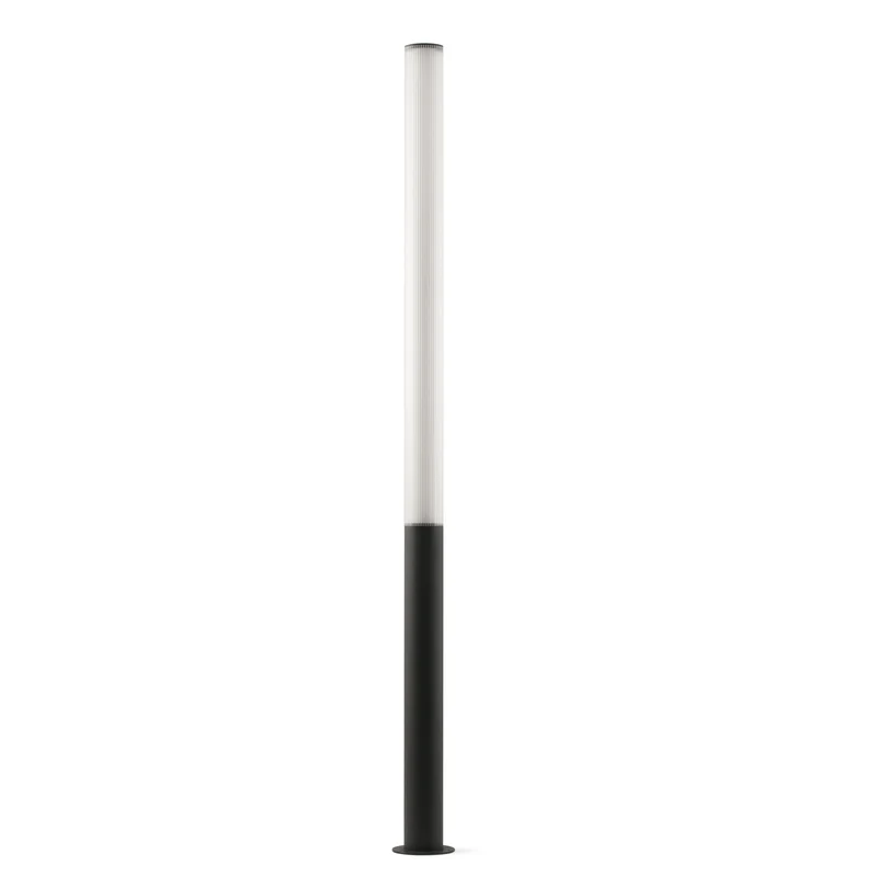Baliza de exterior Faro Tura 205cm LED gris oscuro 3000K IP65 280° translúcido 75547