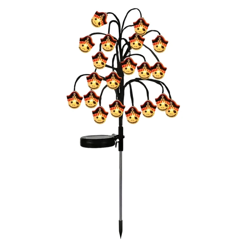 Pirate Captain, 3pc Solar Halloween Stake Lights