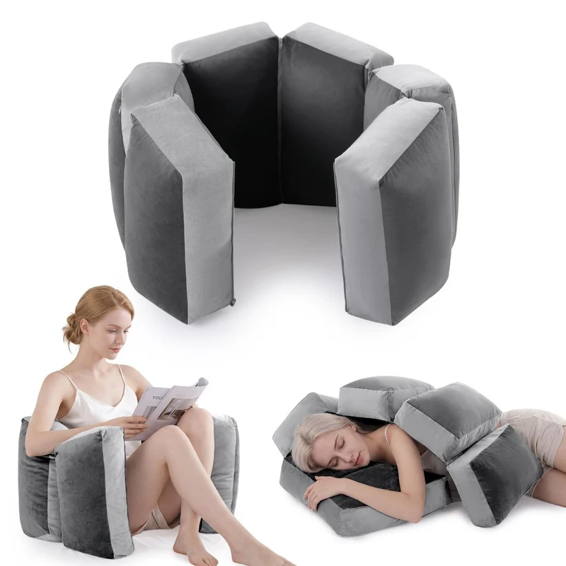 6-Segment Adjustable Weighted Body Pillow for Anxiety Adults