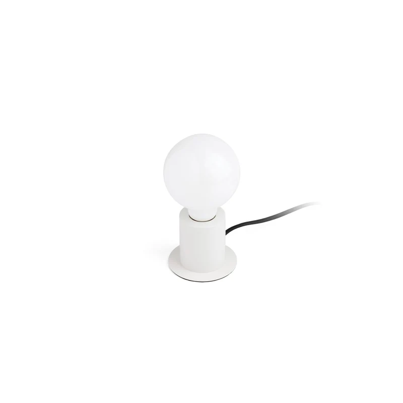 Lámpara de mesa Faro Ten E27 LED blanco mate 62168