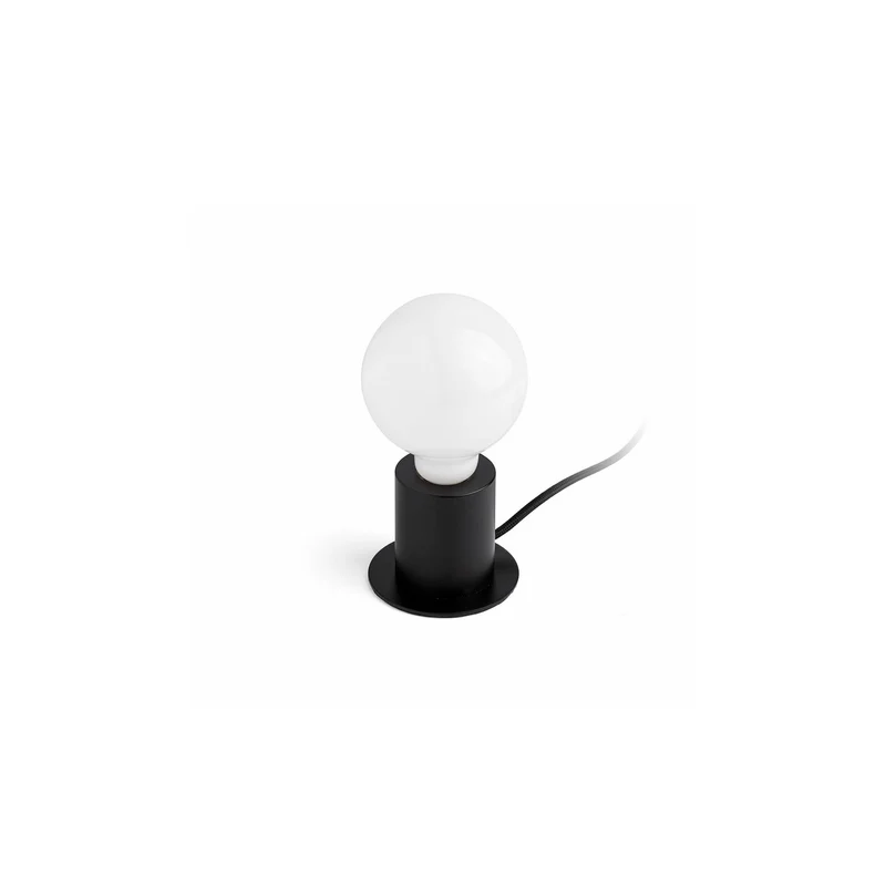 Lámpara de mesa Faro Ten E27 LED negro mate 62169