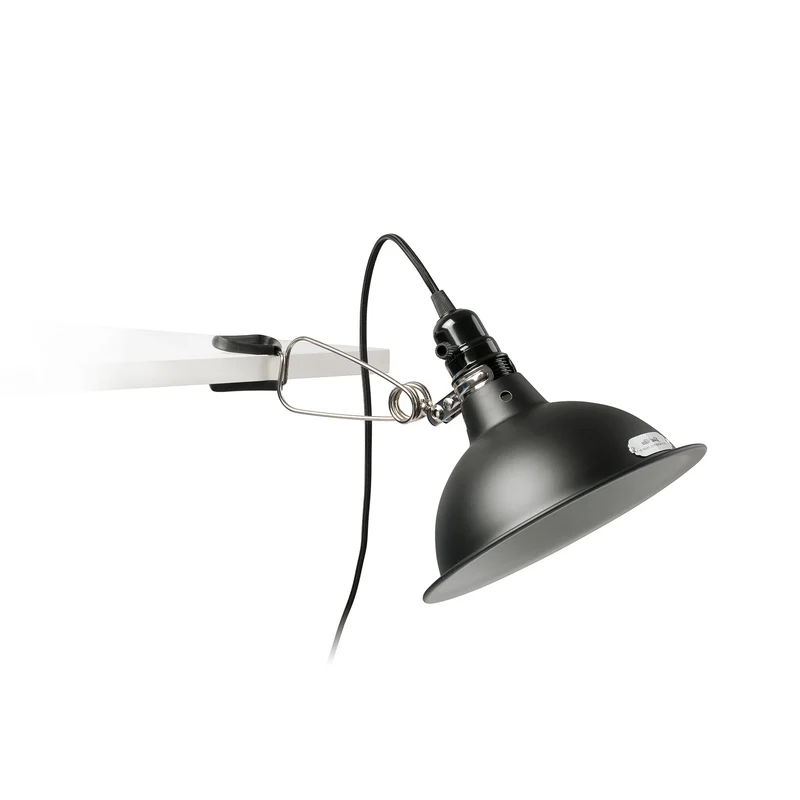 Lámpara de mesa flexo Faro Pepper de pinza E27 LED negro mate 64169