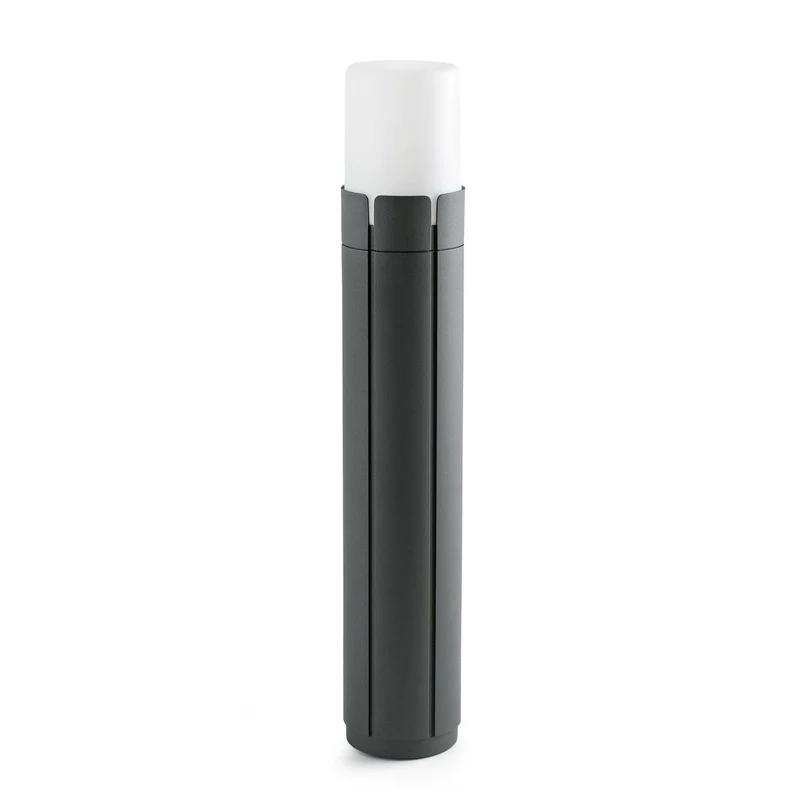 Baliza de exterior Faro Tram 63cm E27 LED gris oscuro IP65 opal 75531 para jardín