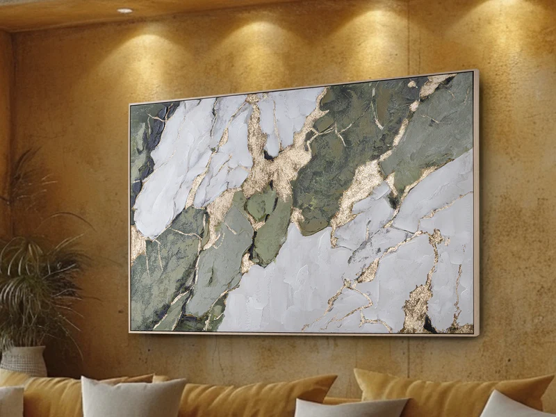 Cuadro acrílico Schuller Reflejos pan de oro 123x183cm 716369