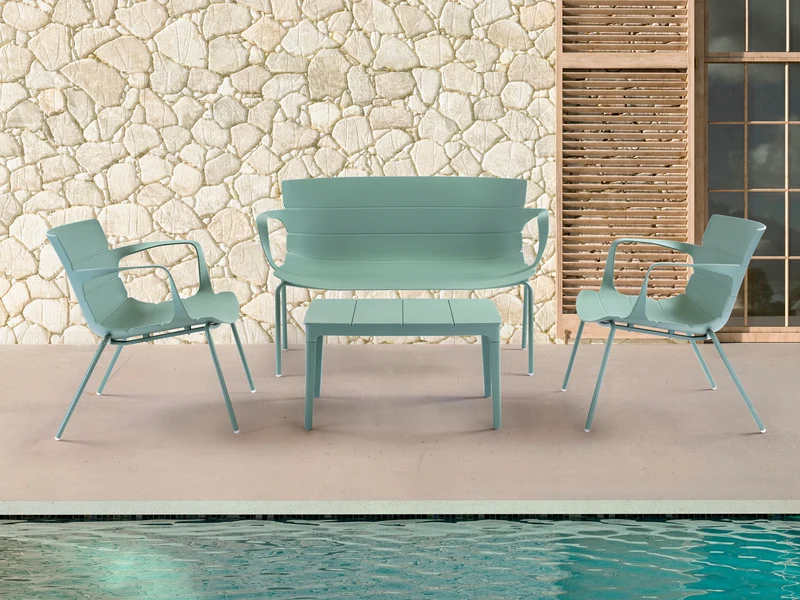Conjunto de salón exterior Schuller Jara verde 524711