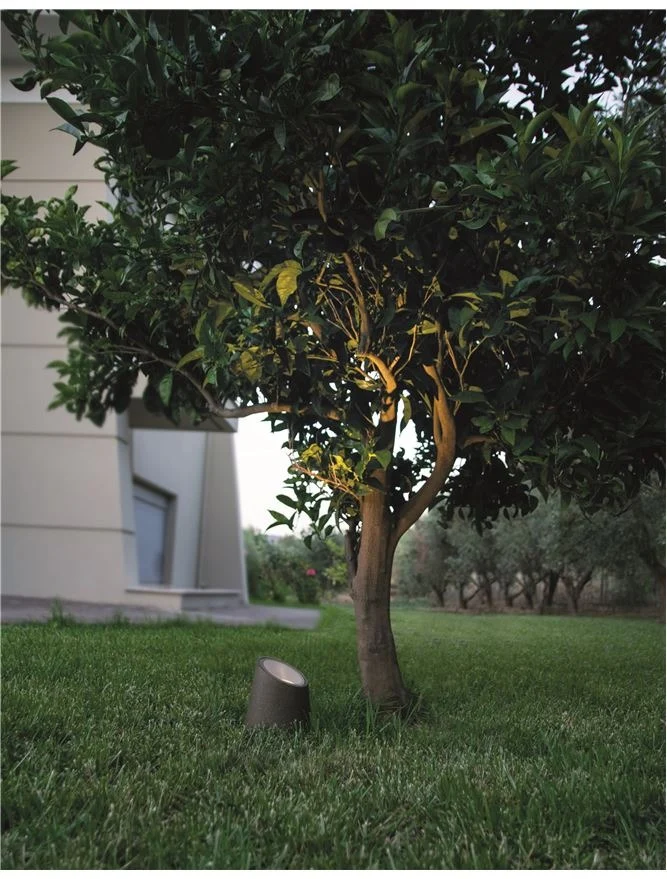 Baliza de jardín Nova Luce Fox gris LED GU10 IP65 9470581