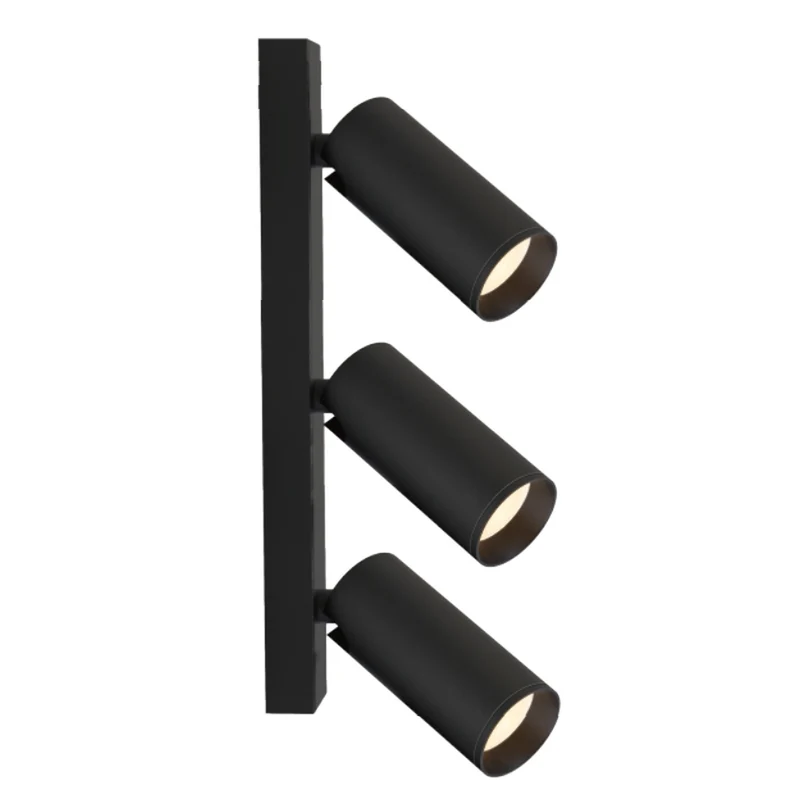 Regleta de focos de superficie pared y techo Mantra Nazaré Mini GU10 4 luces negro 9181