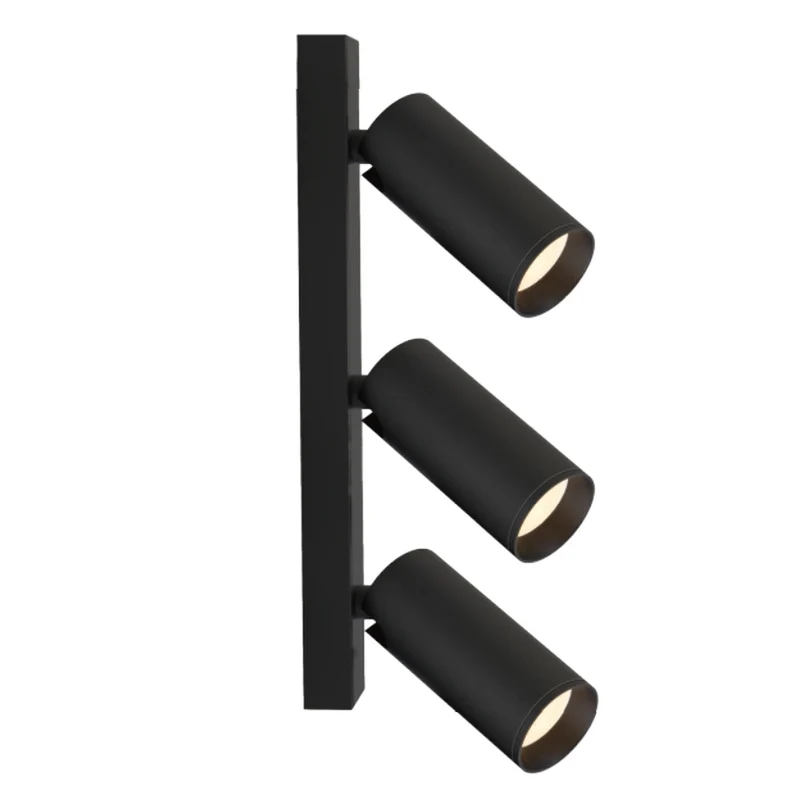 Regleta de focos de superficie pared y techo Mantra Nazaré Mini GU10 3 luces negro 9179
