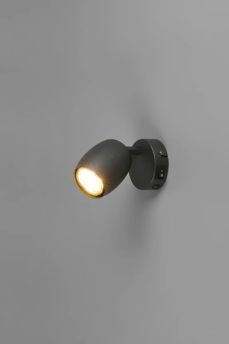 Foco Trio Nancy LED negro mate 3000K Ø7cm R
