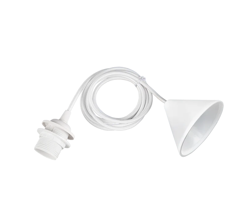 Lámpara de techo colgante Trio Sala blanco 200cm 359190101