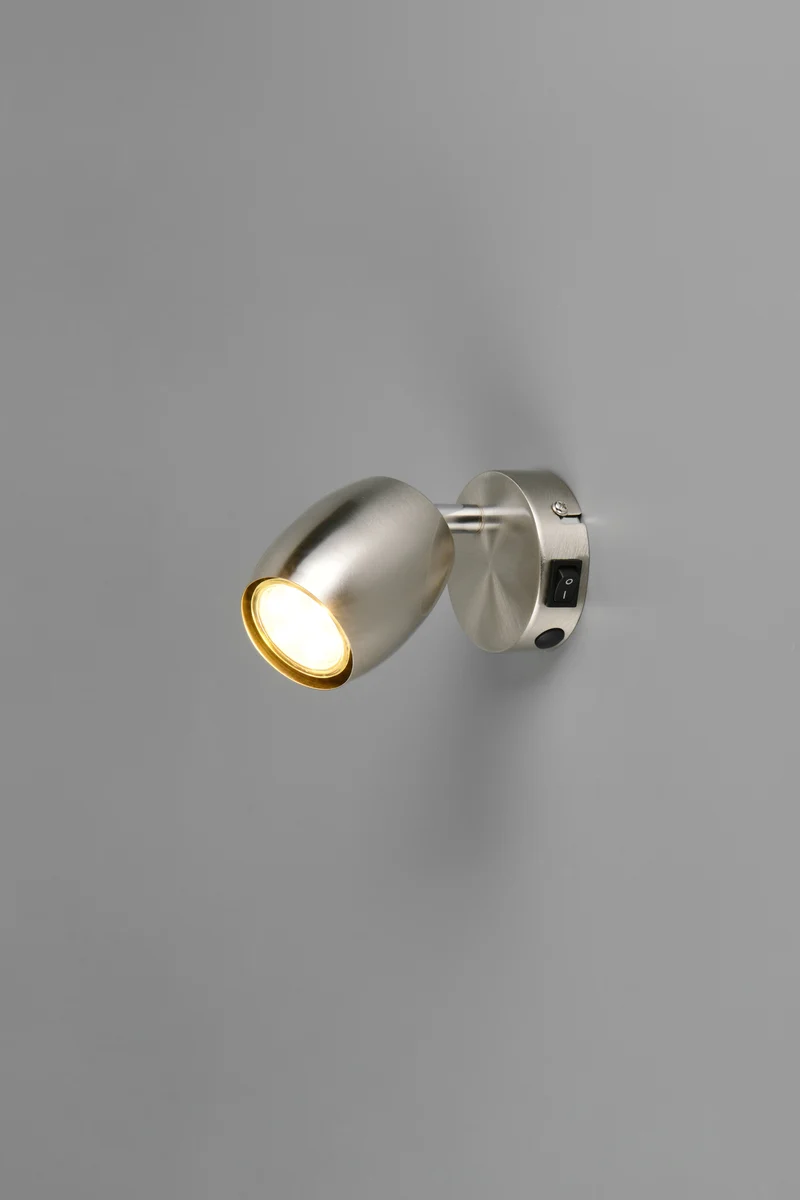 Foco Trio Nancy LED níquel mate 3000K Ø7cm R
