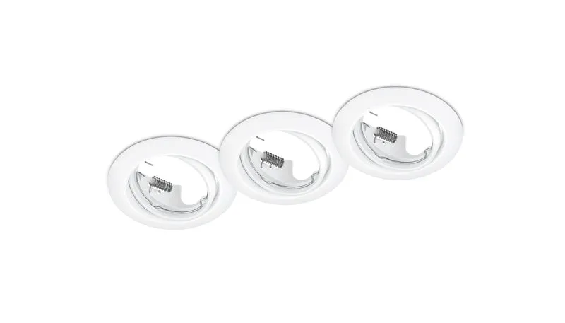 Downlight empotrable foco Trio Jura 3 luces blanco mate Ø8,3cm 650100331