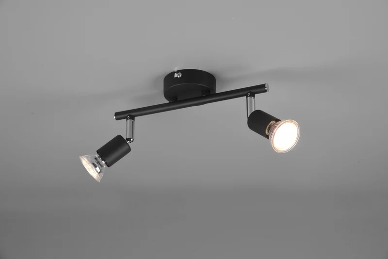 Foco Trio Paris 2 luces negro mate R80912032