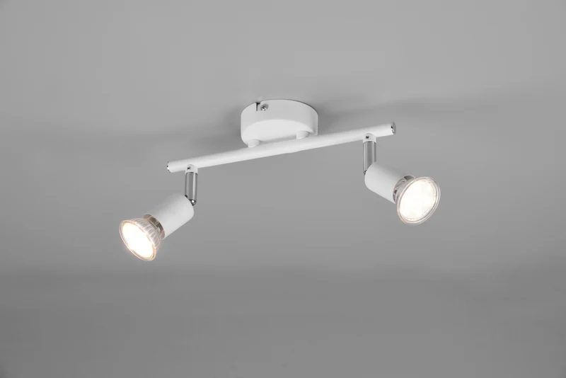 Foco Trio Paris 2 luces blanco mate R80912031
