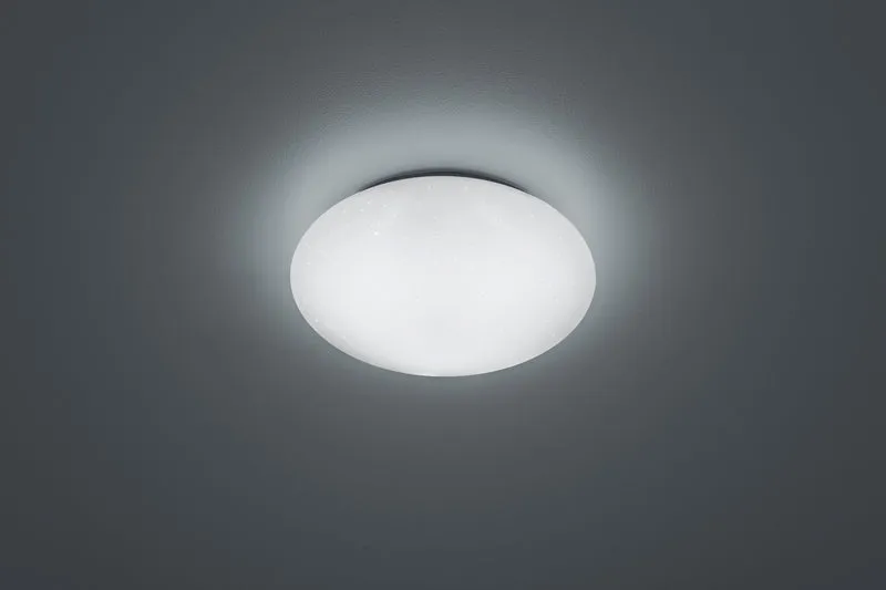 Plafón de baño Trio Putz LED blanco 4000K regulable IP44 Ø27cm R