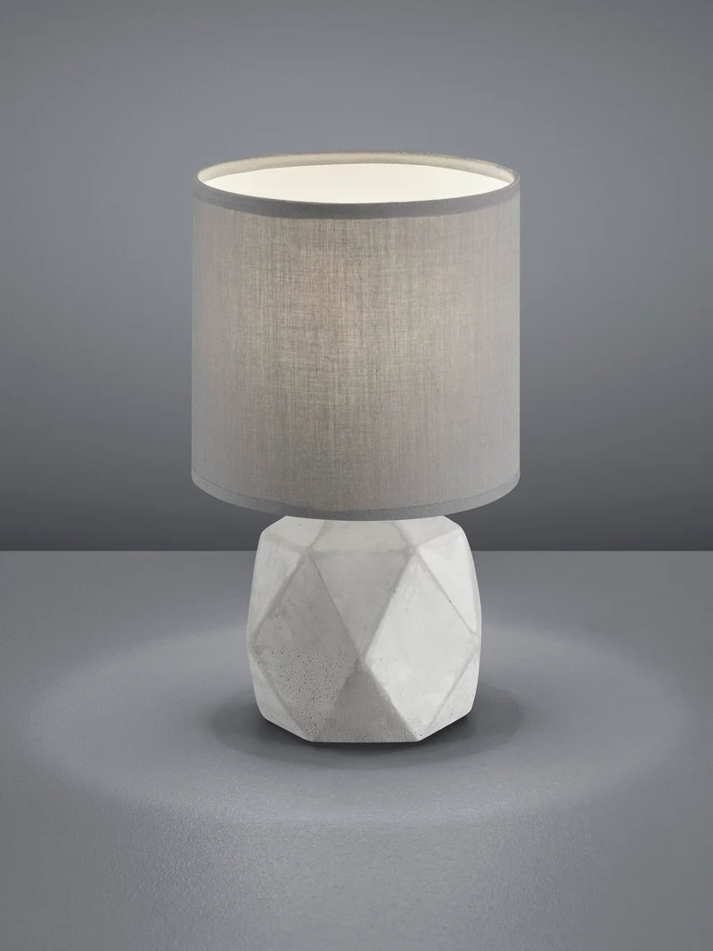 Lámpara de sobremesa Trio Pike concrete look 2800K R