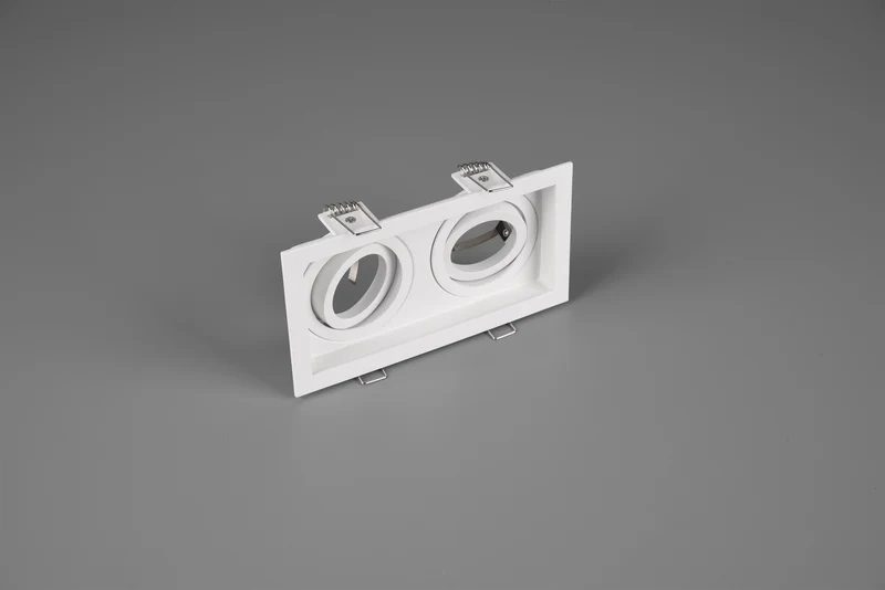 Downlight empotrable foco Trio Kenai 2 luces blanco mate 651600231