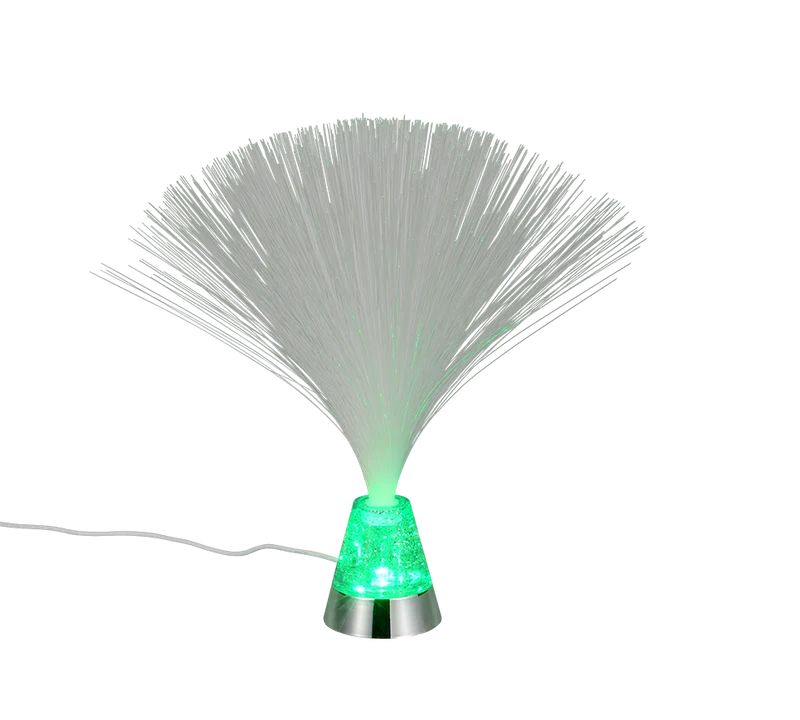 Lámpara de sobremesa Trio Punk LED cromo 2000K 31,5cm R